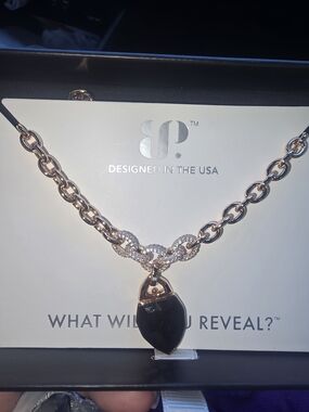 Bomb Party Ultra Rare Obsidia Rose Gold Chain Necklace